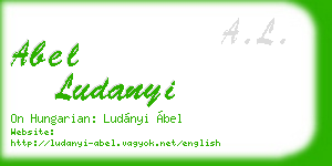 abel ludanyi business card